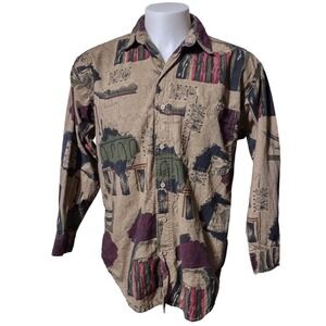 Sims Wear Shirt Men's Size Small Skater Long Sleeve Button Down Pocket Collared.